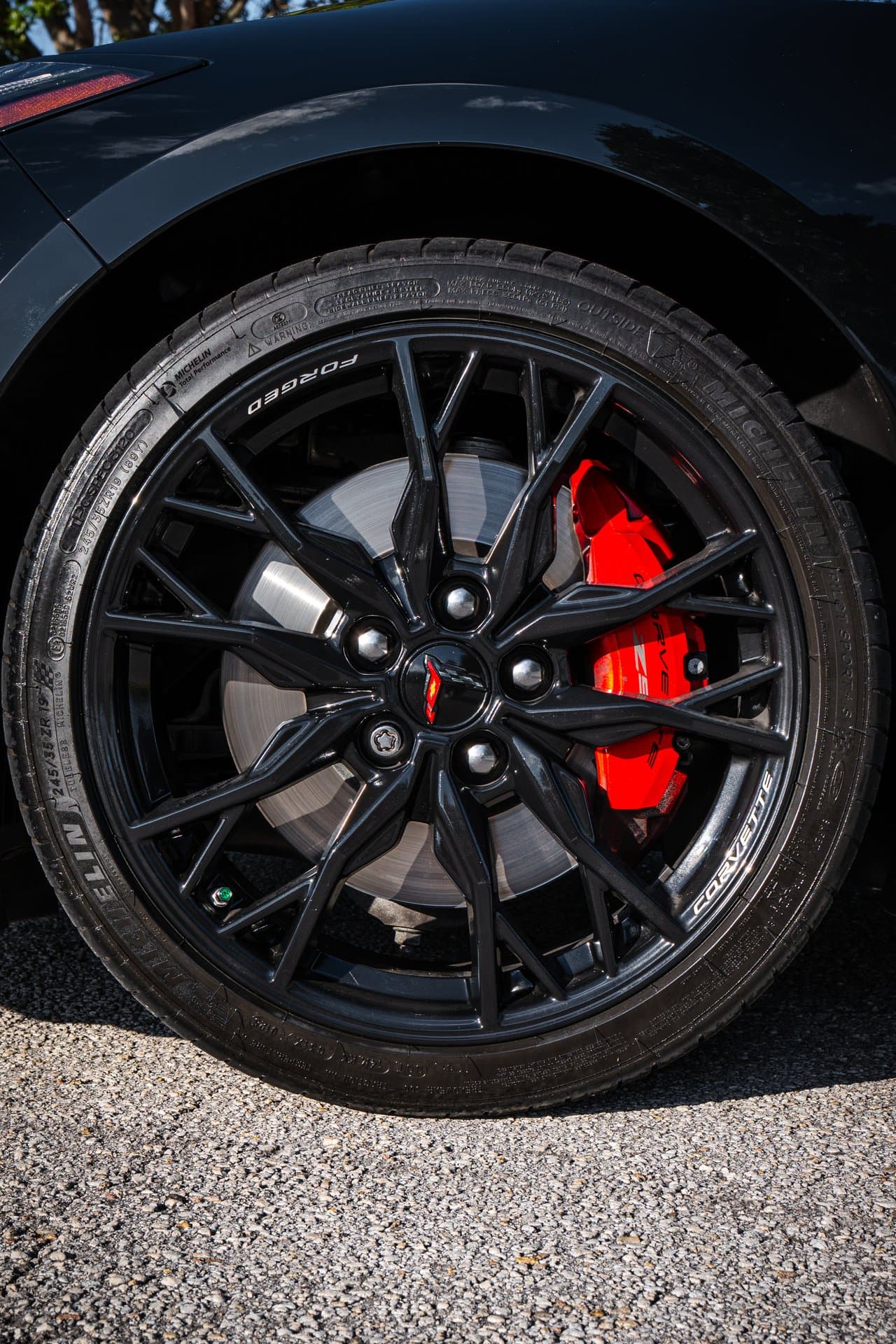 Black Chevrolet Corvette C8 view 7