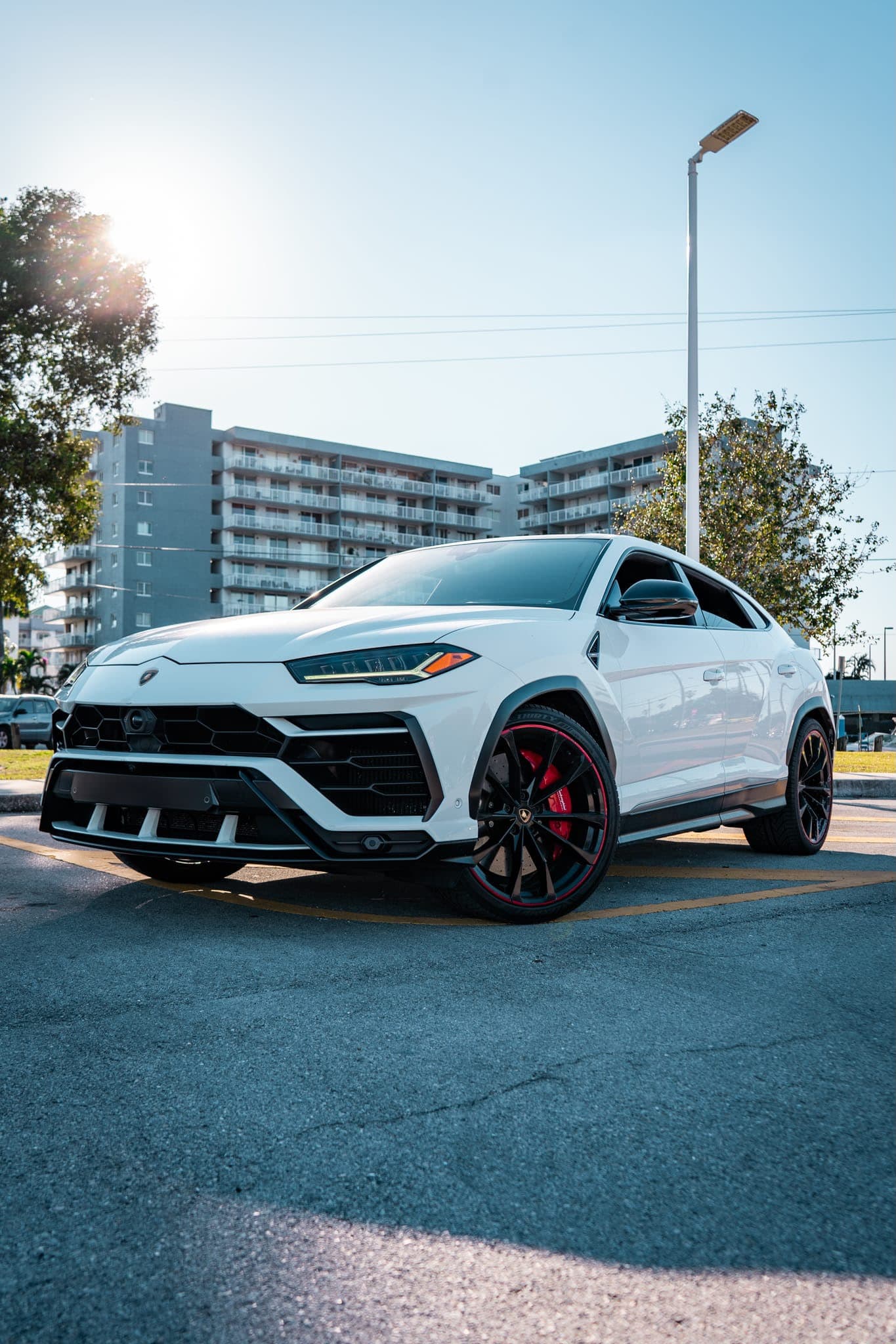 White Lamborghini Urus